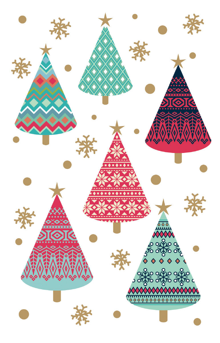 Roger la Borde Christmas Tree Charity Notecard featuring artwork by Roger la Borde