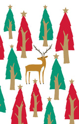 Roger la Borde Christmas Tree Notecard featuring artwork by Roger la Borde