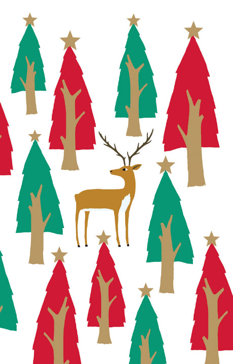 Roger la Borde Christmas Tree Notecard featuring artwork by Roger la Borde