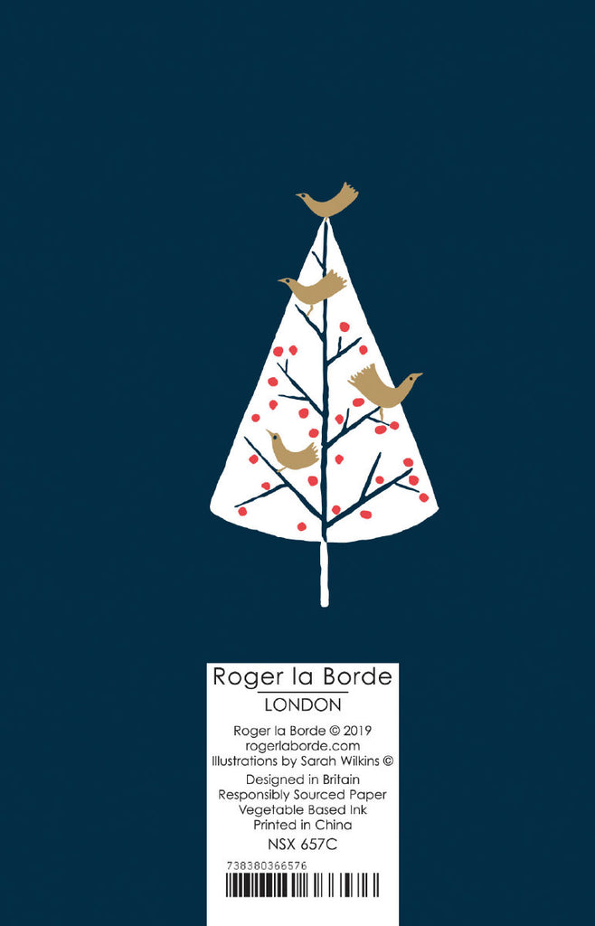 Roger la Borde Christmas Tree Charity Notecard featuring artwork by Roger la Borde