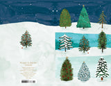 Roger la Borde Christmas Conifer Notecard featuring artwork by Katie Vernon