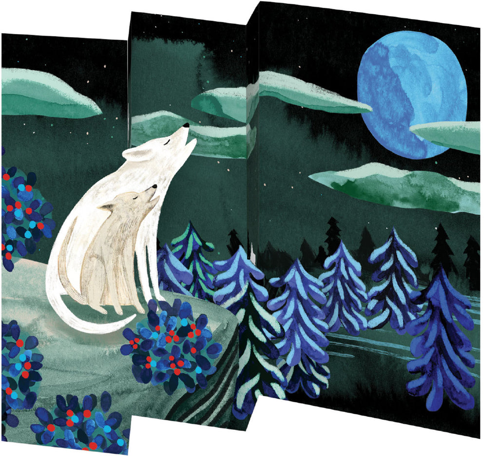 Roger la Borde By the Light of the Moon Trifold Notecard featuring artwork by Katie Vernon