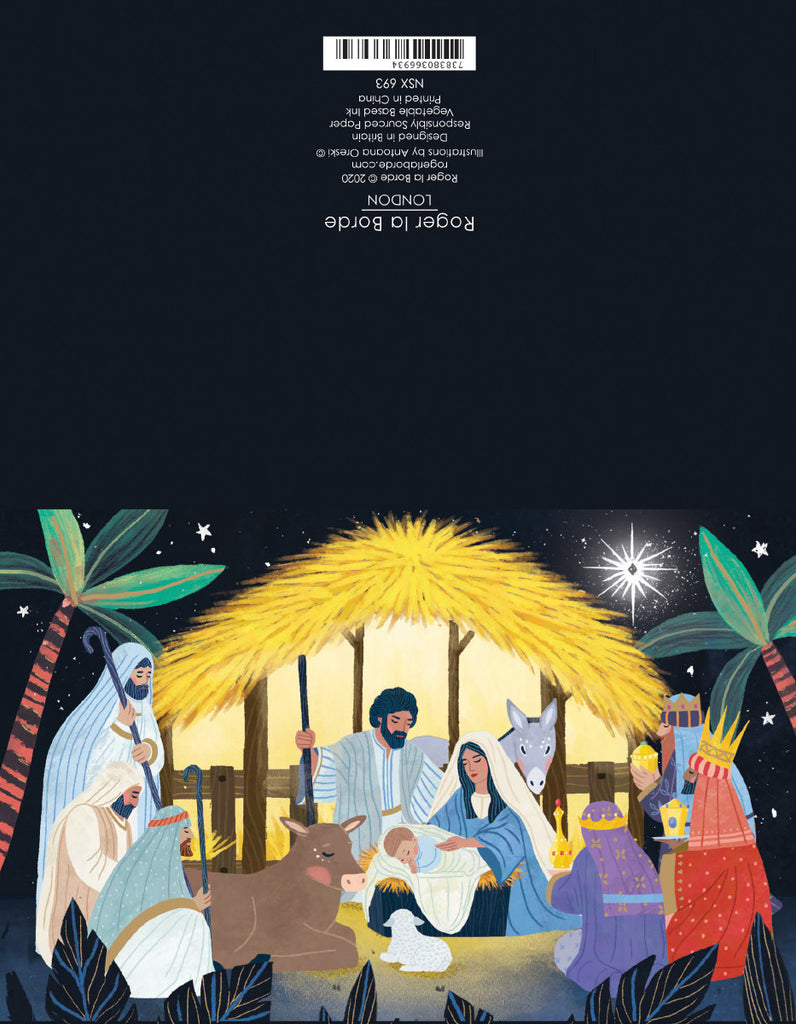 Roger la Borde Christmas Icons Notecard featuring artwork by Antoana Oreski