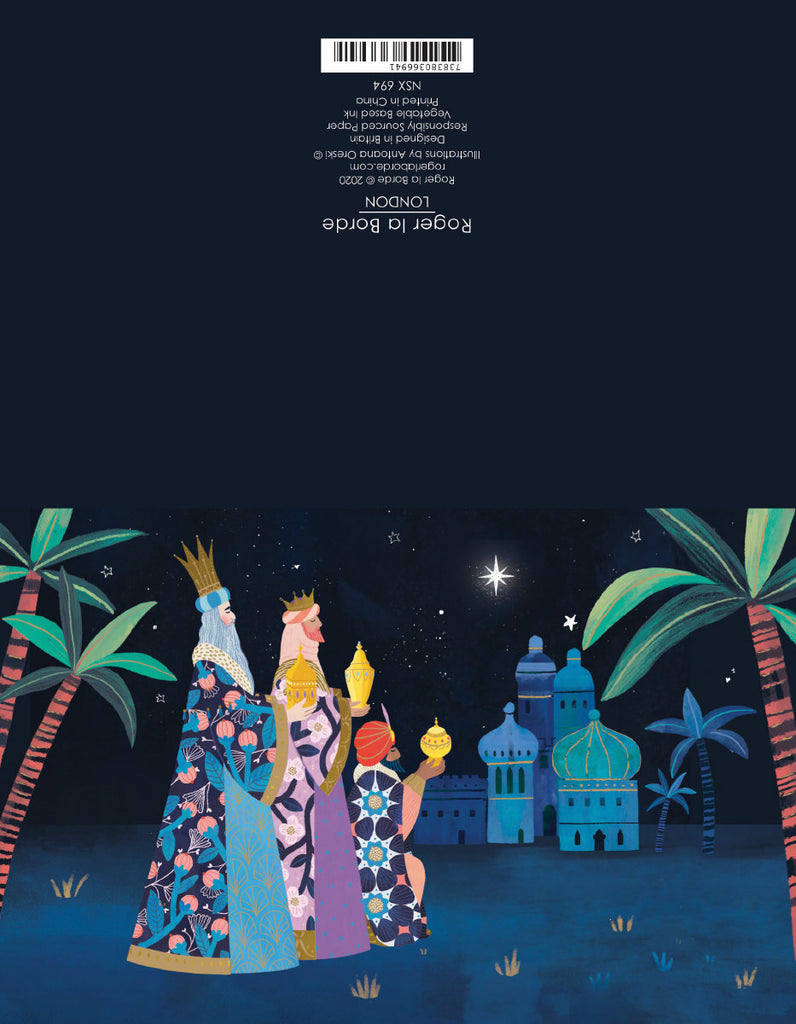 Roger la Borde Christmas Icons Notecard featuring artwork by Antoana Oreski