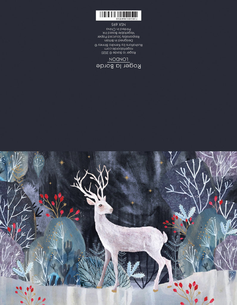 Roger la Borde Silver Stag Gold Foil Card Pack featuring artwork by Kendra Binney