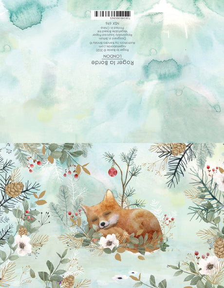 Roger la Borde Christmas Tree Notecard featuring artwork by Kendra Binney