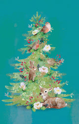 Roger la Borde Christmas Tree Notecard featuring artwork by Kendra Binney