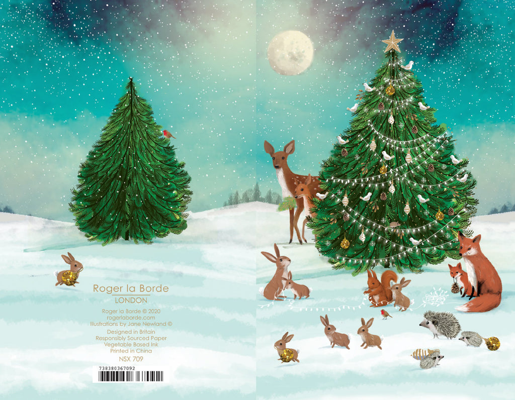 Roger la Borde Let It Snow Notecard featuring artwork by Jane Newland