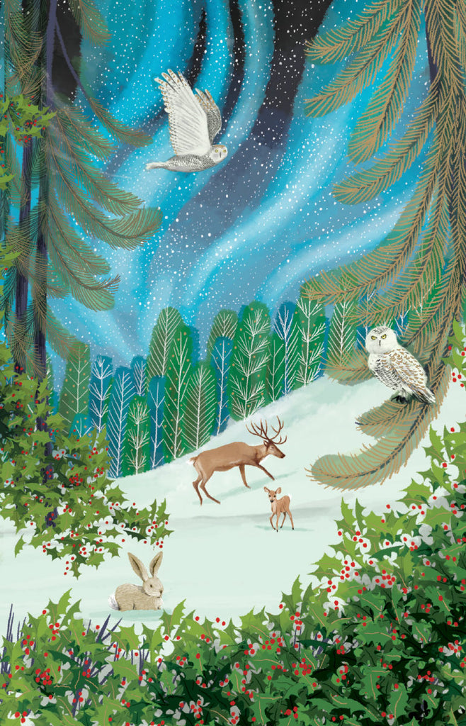 Roger la Borde Let It Snow Notecard featuring artwork by Jane Newland