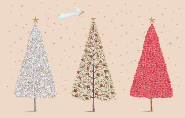 Roger la Borde Christmas Tree Notecard featuring artwork by Mary Claire Smith