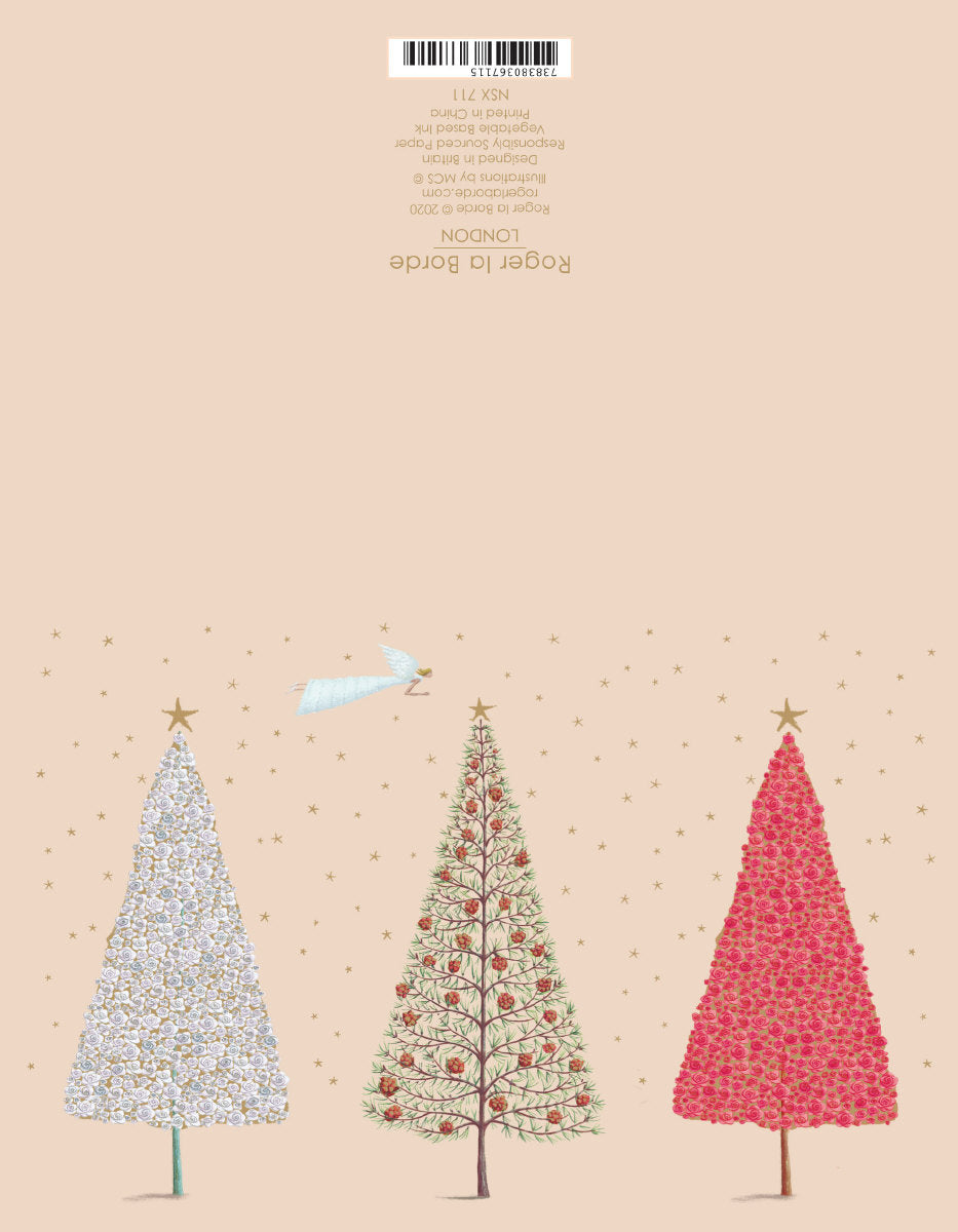 Roger la Borde Christmas Tree Notecard featuring artwork by Mary Claire Smith