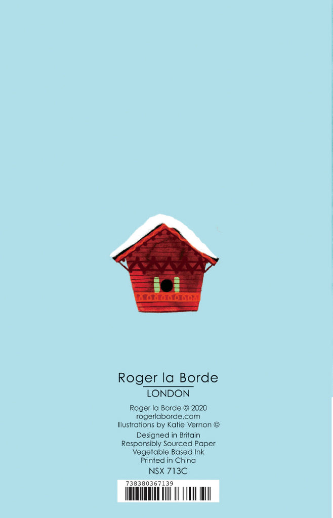 Roger la Borde Christmas Conifer Notecard featuring artwork by Katie Vernon