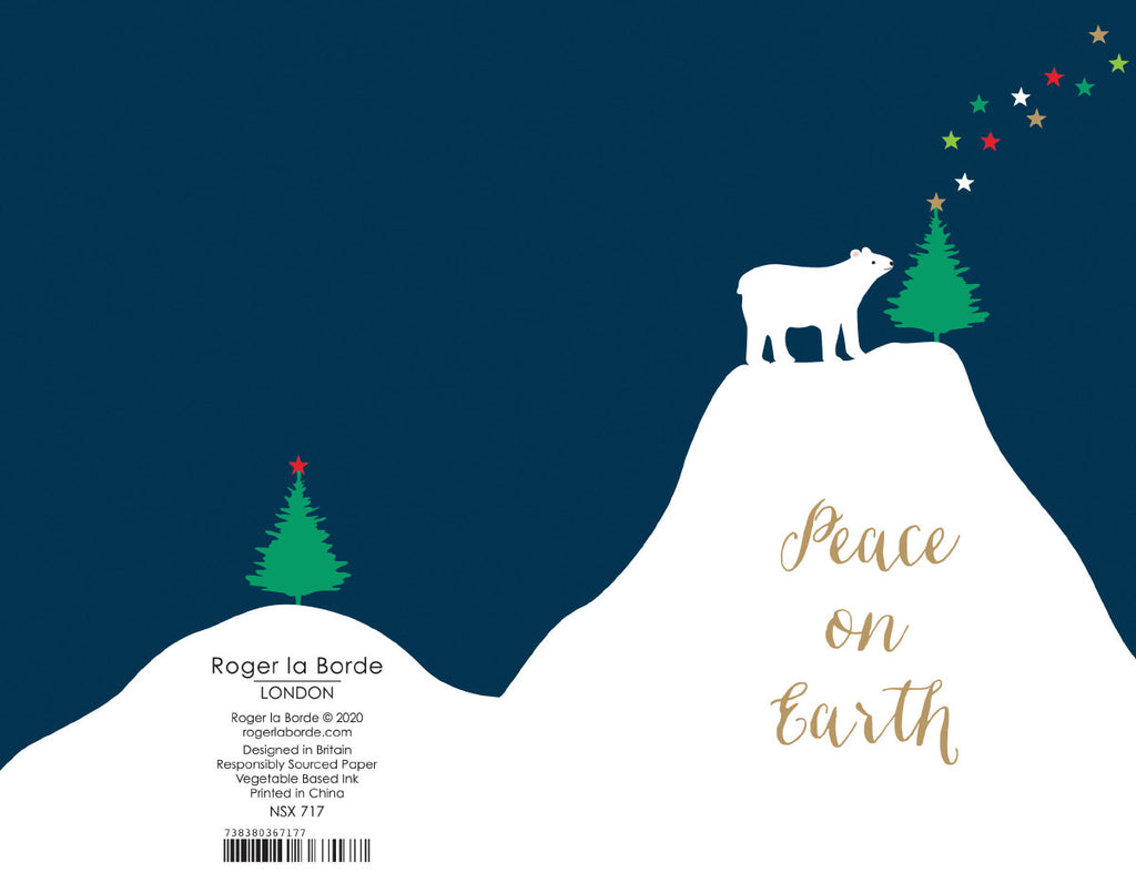 Roger la Borde Christmas Tree Charity Notecard Pack featuring artwork by Roger la Borde