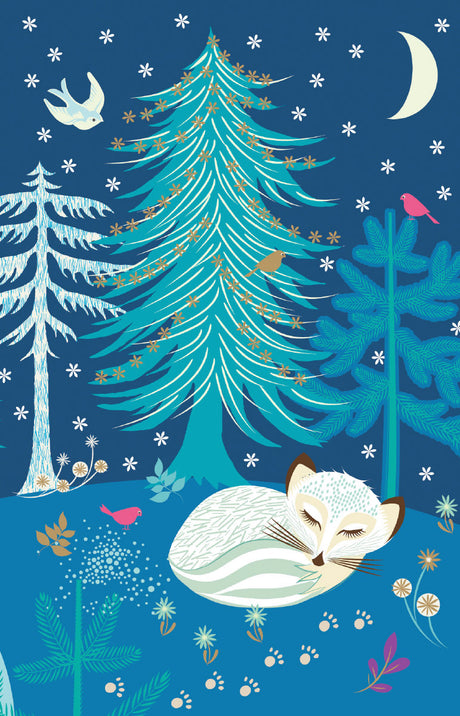 Roger la Borde Christmas Tree Notecard featuring artwork by Roger la Borde