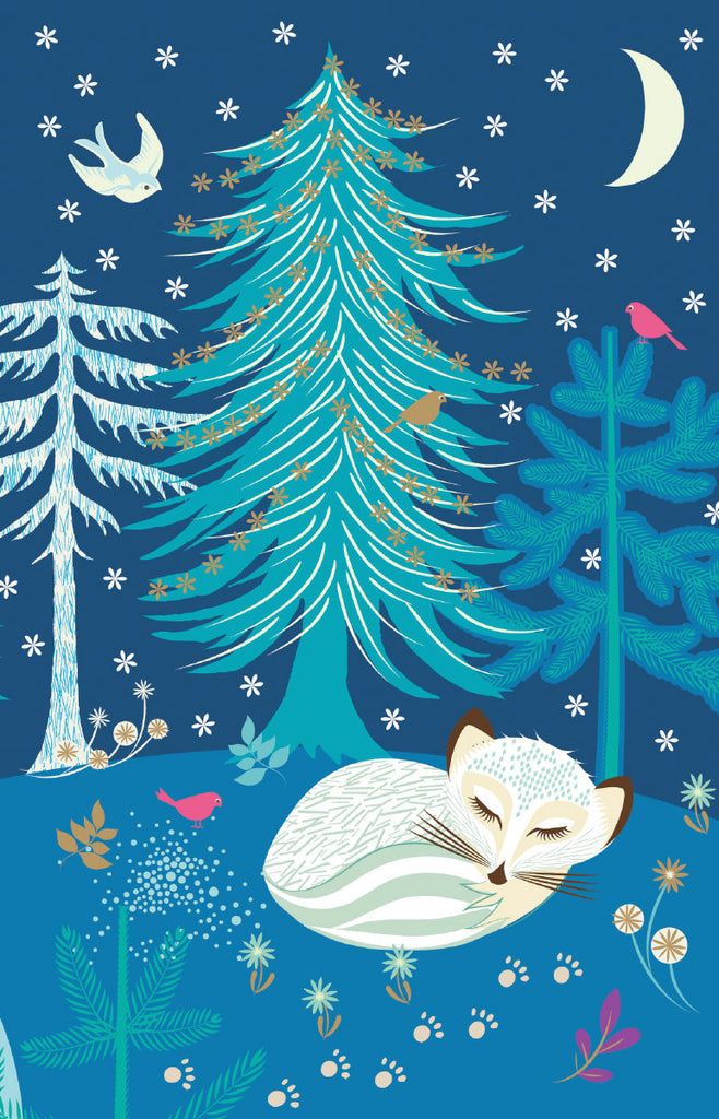 Roger la Borde Christmas Tree Notecard featuring artwork by Roger la Borde