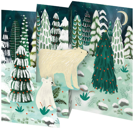 Roger la Borde Northern Lights Tri-fold Card Pack featuring artwork by Katie Vernon