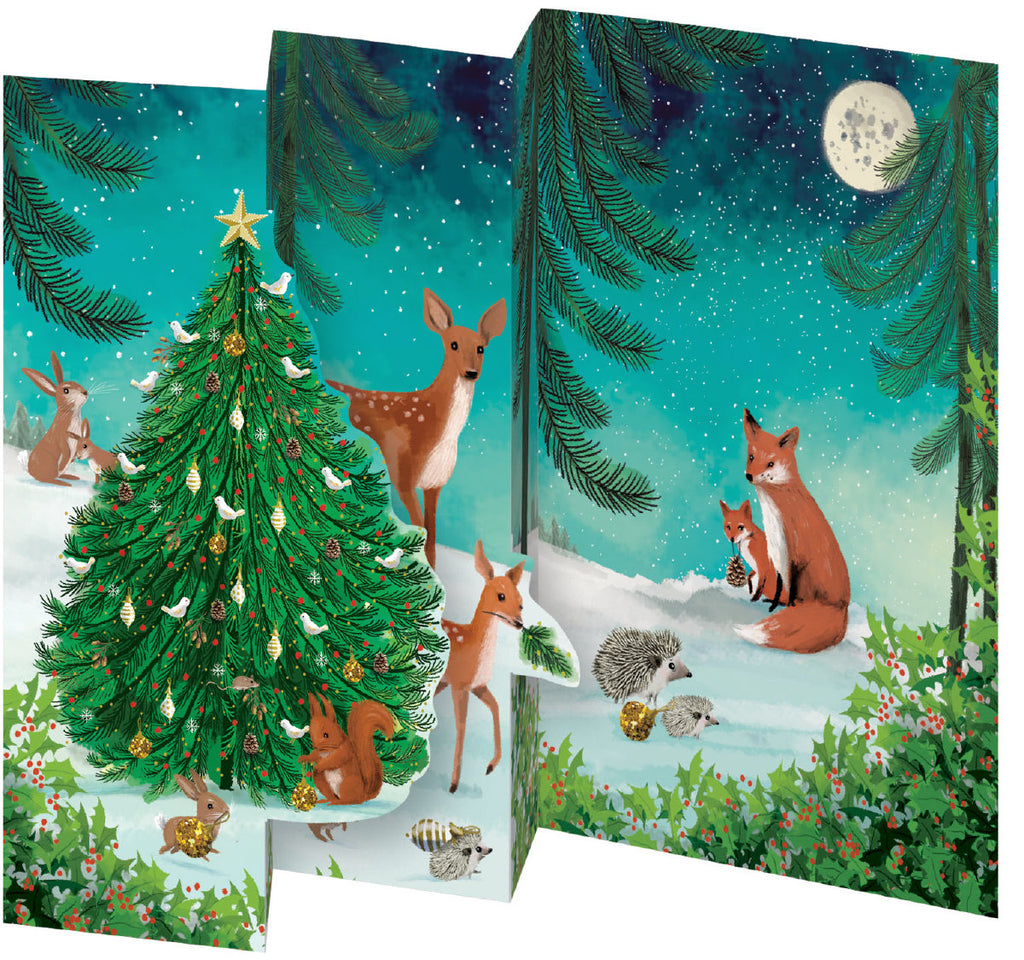 Roger la Borde Heart of the Forest Tri-fold Card Pack featuring artwork by Jane Newland