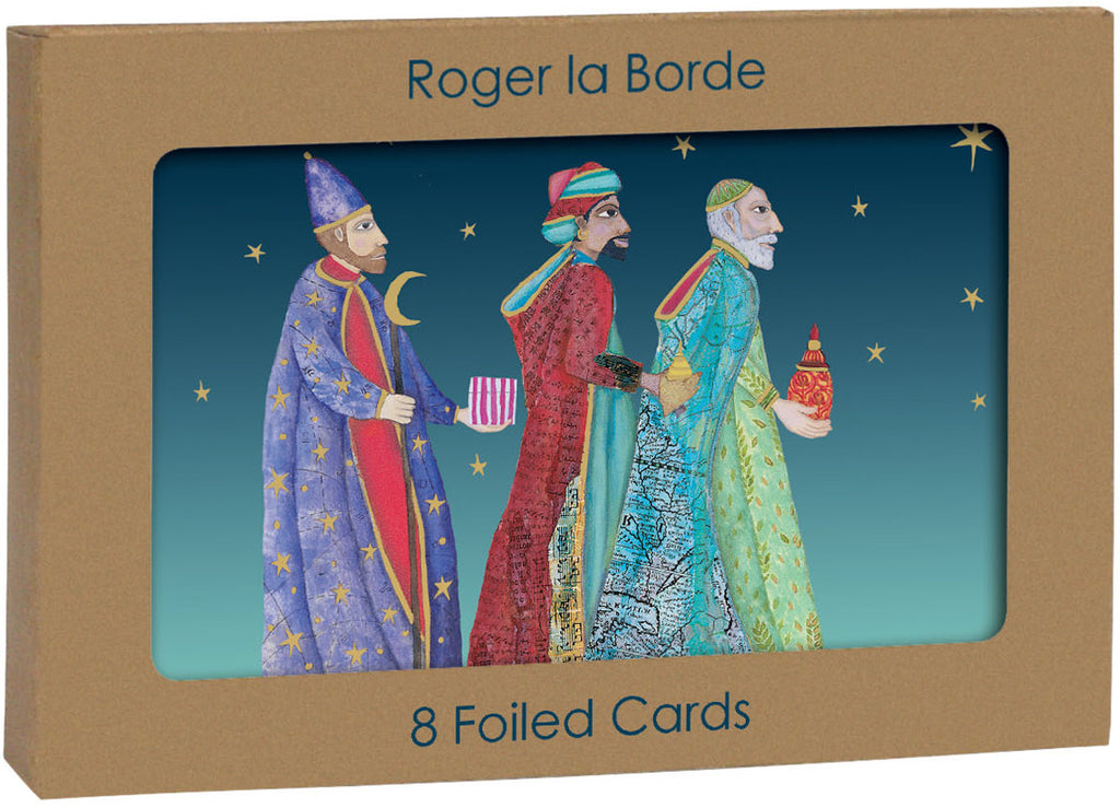 Roger la Borde Christmas Icons Gold Foil Card Pack featuring artwork by Jane Ray