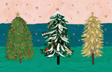 Roger la Borde Wild Winter Forest Foil Notecard Pack featuring artwork by Katie Vernon