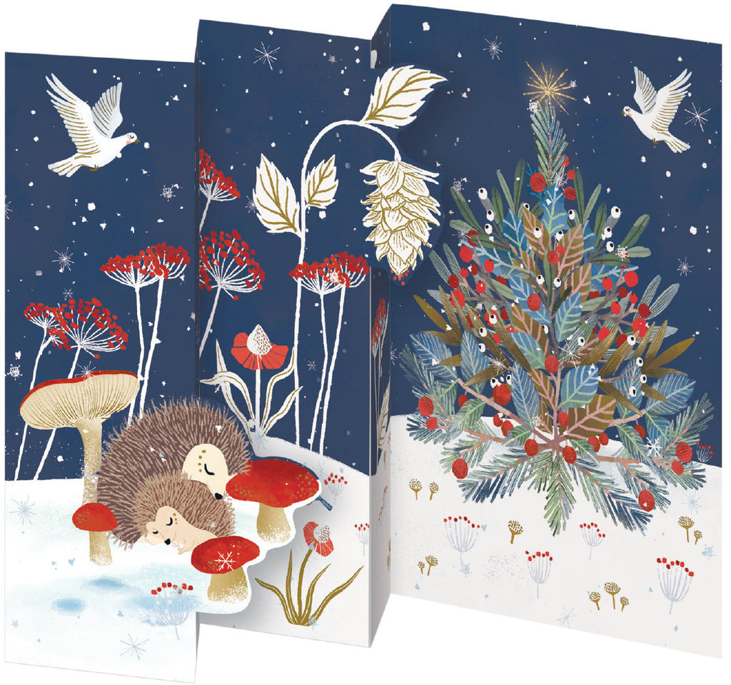 Roger la Borde Christmas Tri-fold Card Pack featuring artwork by Antoana Oreski