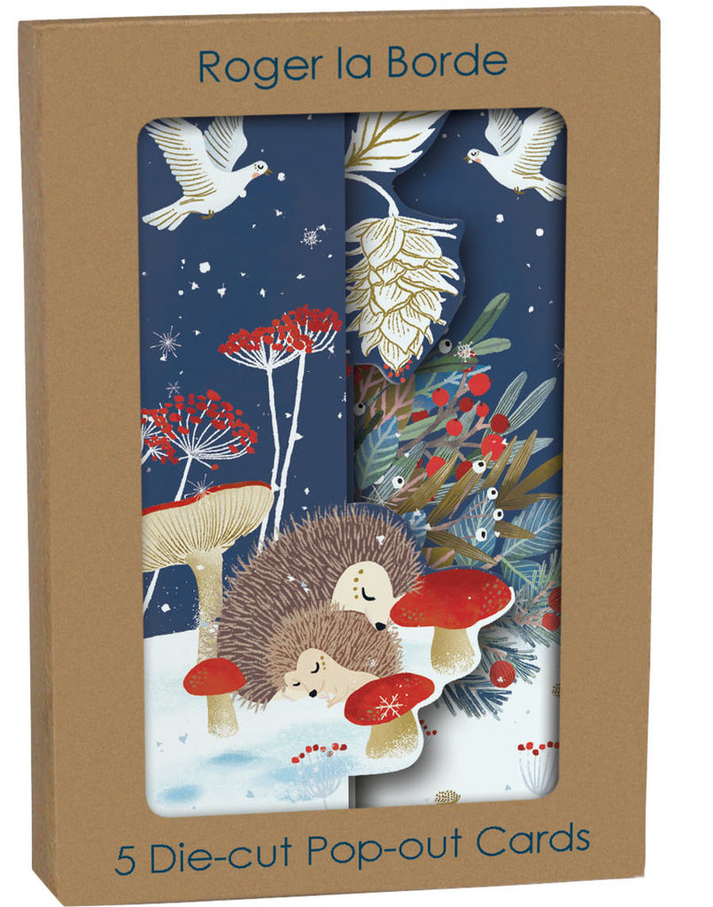 Roger la Borde Christmas Tri-fold Card Pack featuring artwork by Antoana Oreski