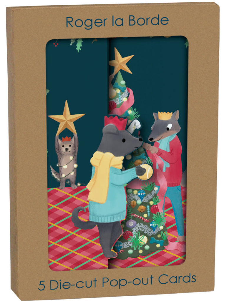 Roger la Borde Animal Crackers Tri-fold Card Pack featuring artwork by Jennifer M Potter