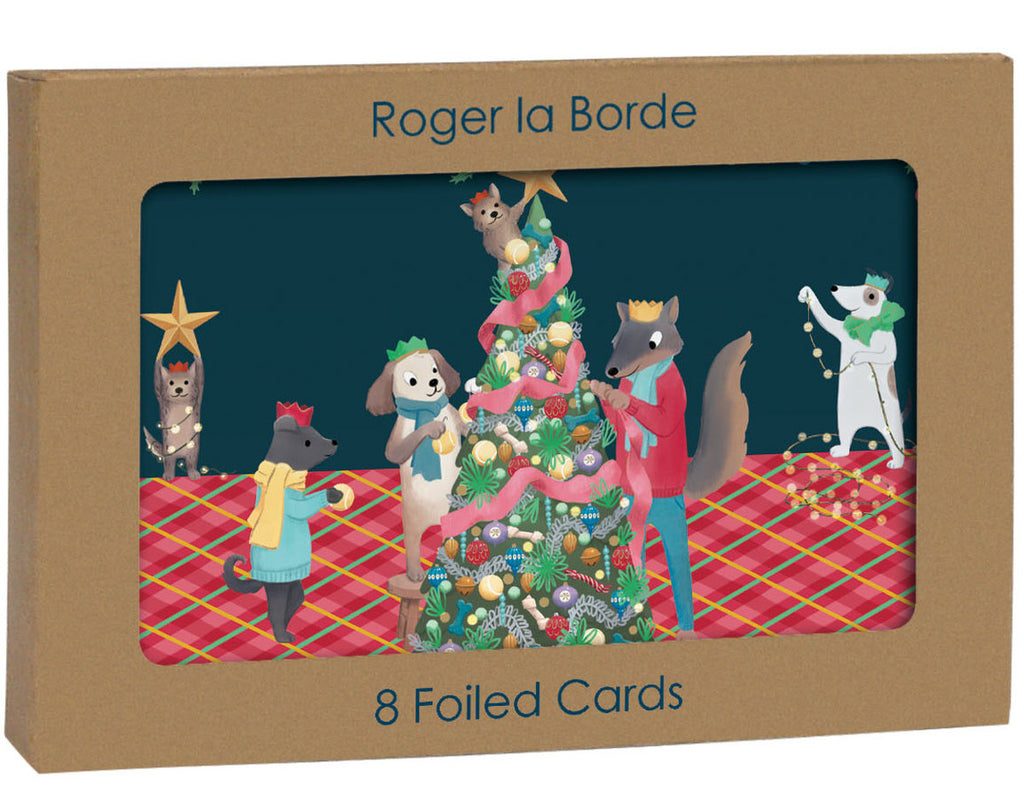 Roger la Borde Animal Crackers Gold Foil Card Pack featuring artwork by Jennifer M Potter