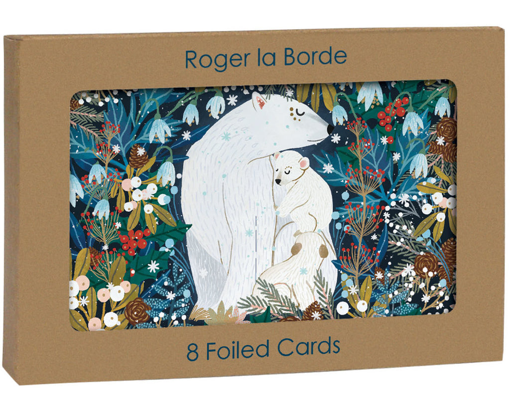 Roger la Borde Polar Bear Bower Gold Foil Card Pack featuring artwork by Antoana Oreski