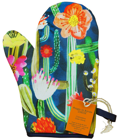 Roger la Borde Cactusland Oven Glove featuring artwork by Katie Vernon