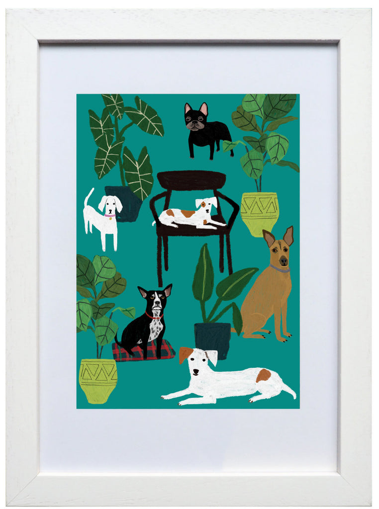 Roger la Borde Cat and Dog Palais Print featuring artwork by Anne Bentley