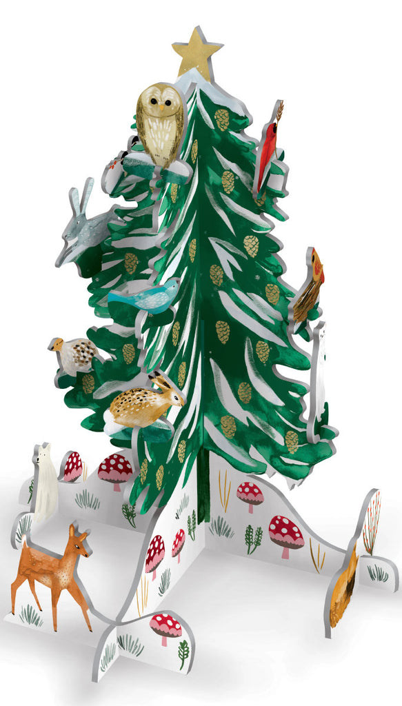 Roger la Borde Christmas Conifer Pop & Slot featuring artwork by Katie Vernon