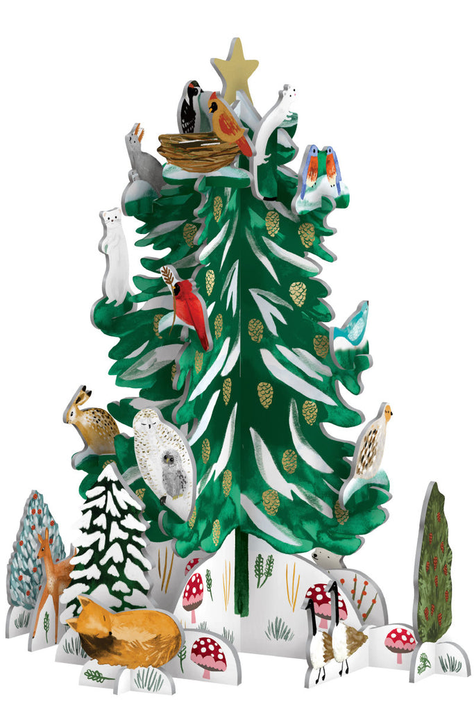 Roger la Borde Conifer Pop & Slot Advent Calendar featuring artwork by Katie Vernon