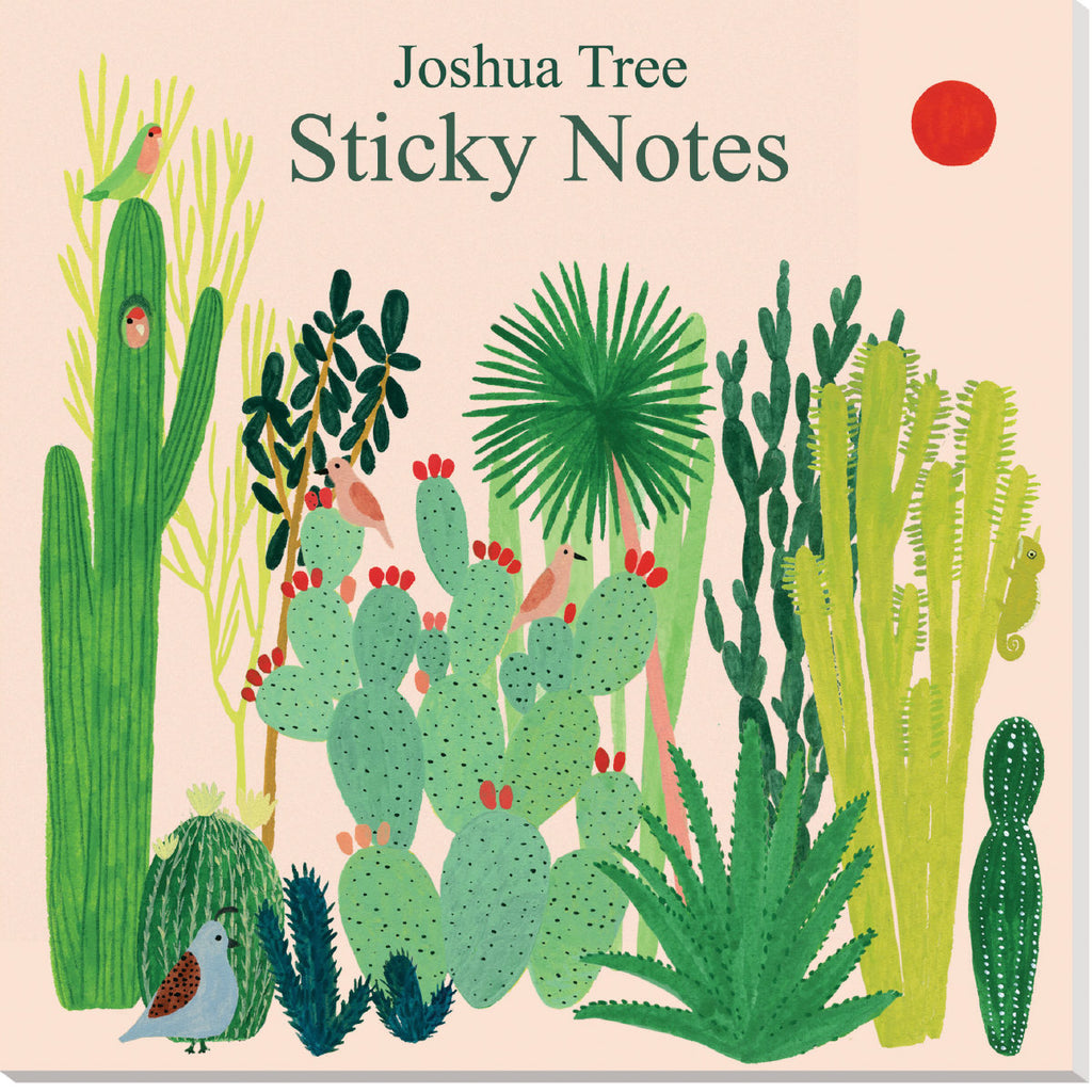 Roger la Borde Joshua Tree Sticky Notepad featuring artwork by Kate Pugsley