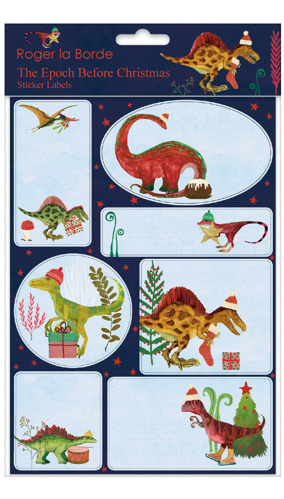 Roger la Borde The Epoch before Christmas Sticker Labels Sheet featuring artwork by Kendra Binney