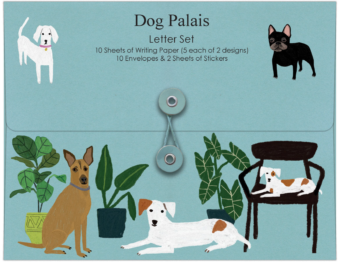 Roger la Borde Cat and Dog Palais Writing Paper Set featuring artwork by Anne Bentley