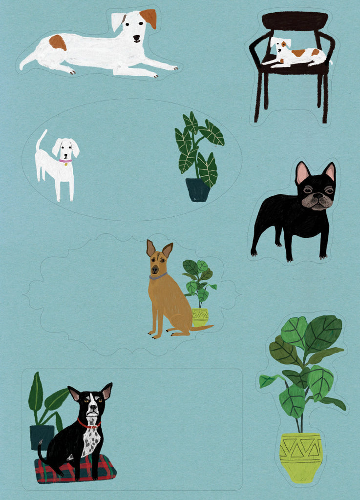 Roger la Borde Cat and Dog Palais Writing Paper Set featuring artwork by Anne Bentley