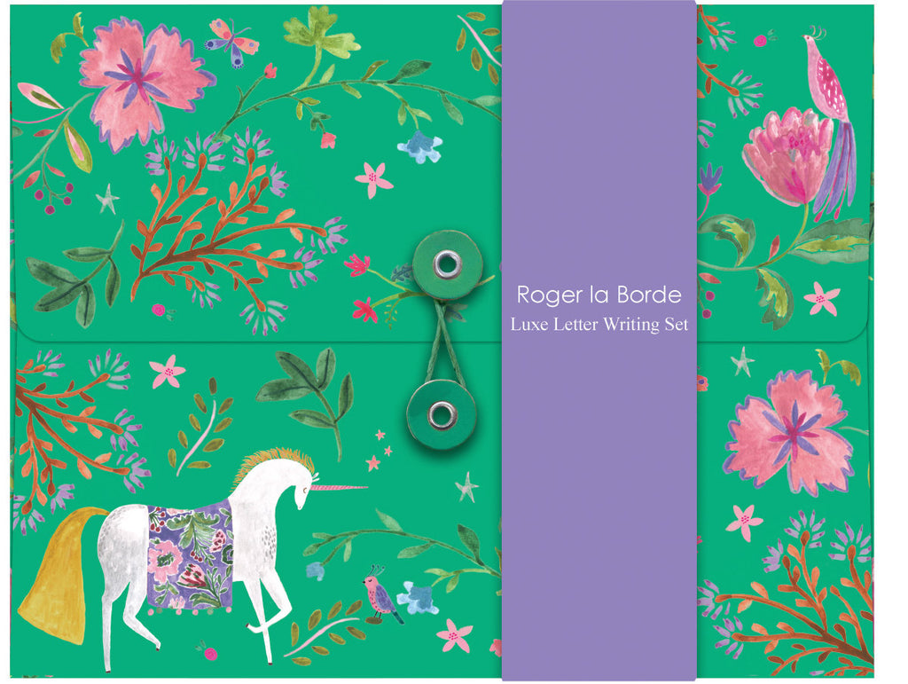 Roger la Borde Over the Rainbow Writing Paper Set featuring artwork by Rosie Harbottle