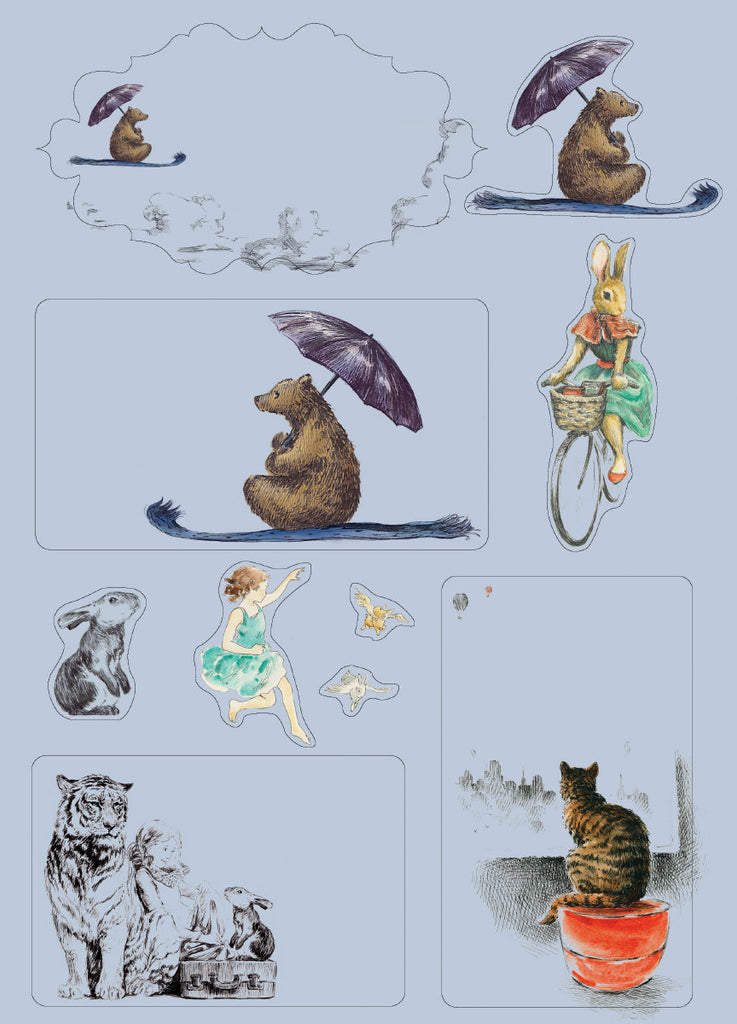 Roger la Borde Mondoodle Writing Paper Set featuring artwork by Elise Hurst