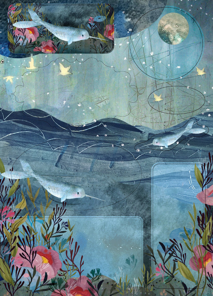 Roger la Borde Sea Dreams Writing Paper Set featuring artwork by Kendra Binney