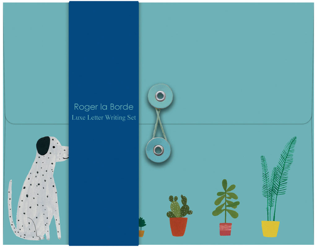 Roger la Borde Chouchou Chien Writing Paper Set featuring artwork by Kate Pugsley