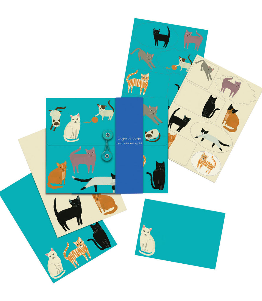 Roger la Borde Pretty Paws Writing Paper Set featuring artwork by Anne Bentley